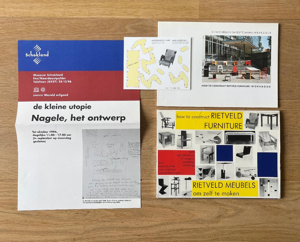 How to construct Rietveld Furniture Gerrit Rietveld, Ophalen of Verzenden, Zo goed als nieuw, Architecten, Gerrit Rietveld