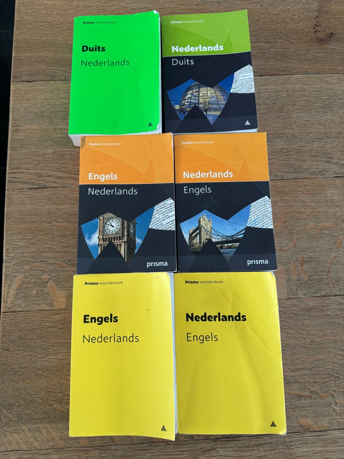 Woordenboeken pakket: Nederlands-Engels/ Duits/ Frans, Boeken, Ophalen of Verzenden, Gelezen, Prisma of Spectrum, Nederlands
