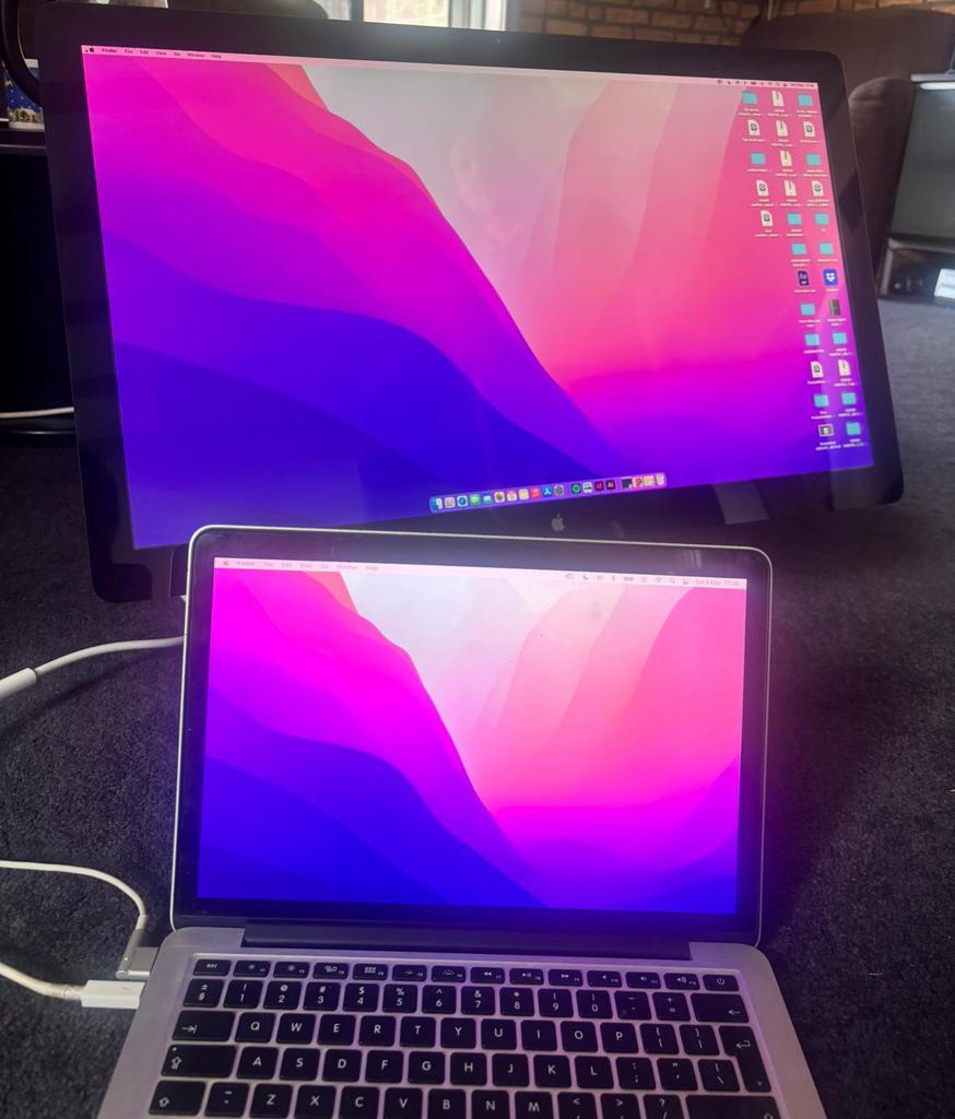 Set- MacBook Pro 2015 & Apple Thunderbold display 27” A1407, Ophalen of Verzenden, Refurbished, 13 inch, MacBook Pro