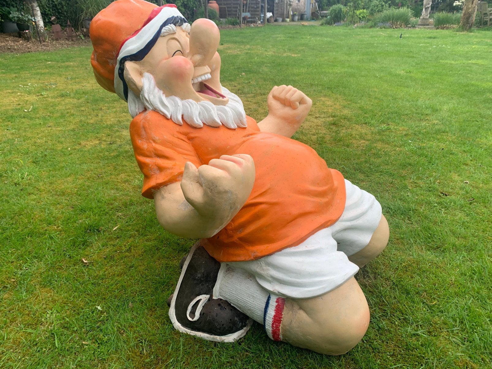 XXL voetbal kabouter, Nederlands elftal / oranje, Verzamelen, Sportartikelen en Voetbal, Ophalen