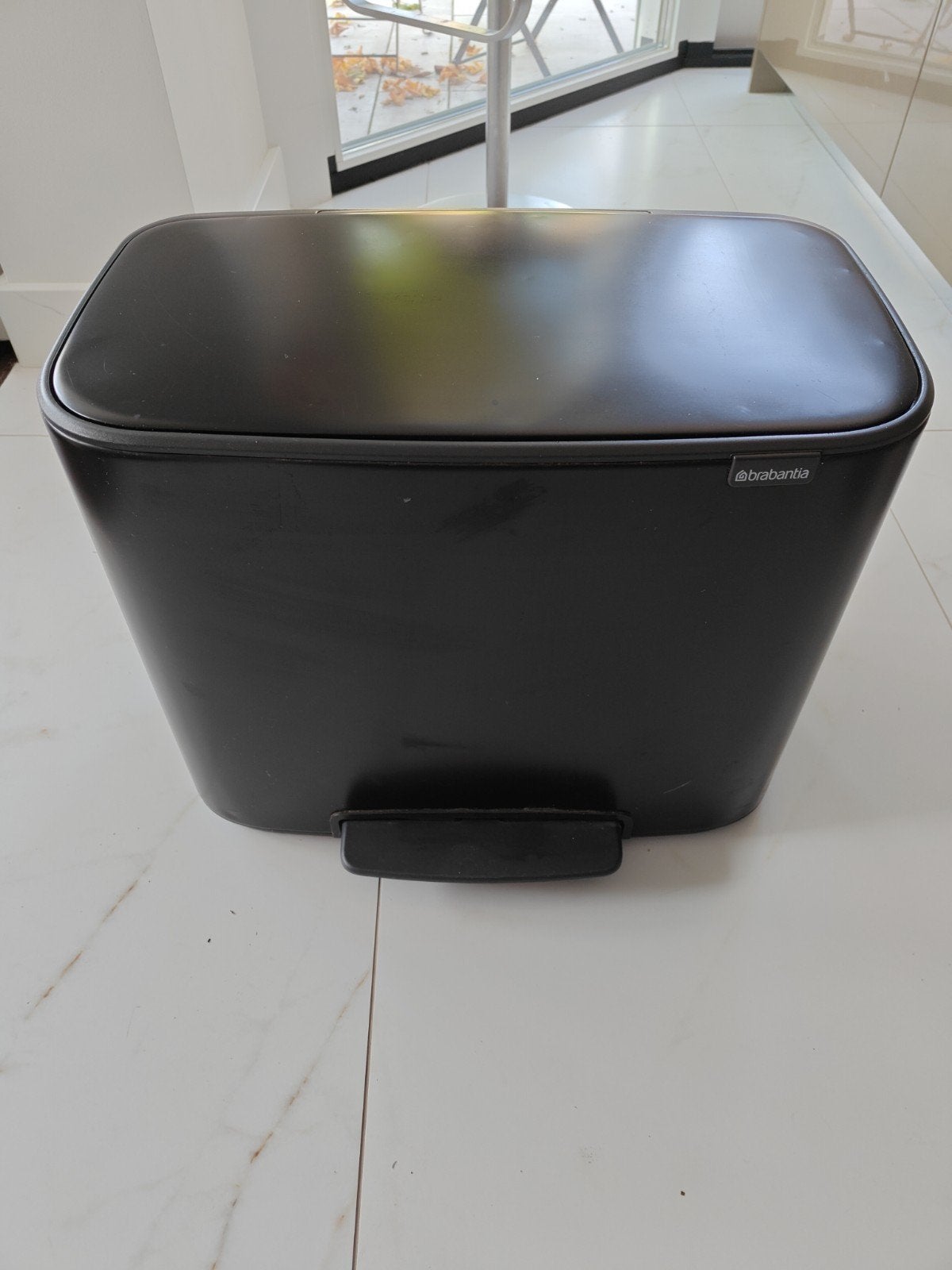 Brabantia Bo Touch Bin Prullenbak 2x30L - Zwart, Overige materialen, Gebruikt, Met pedaal, 40 liter of meer