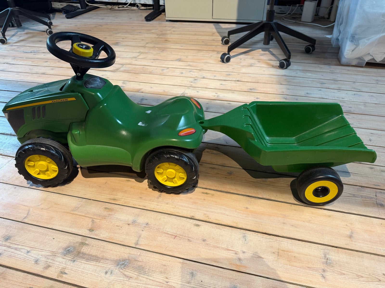 John Deere traptractor met aanhanger, Ophalen of Verzenden, Gebruikt, Trapvoertuig