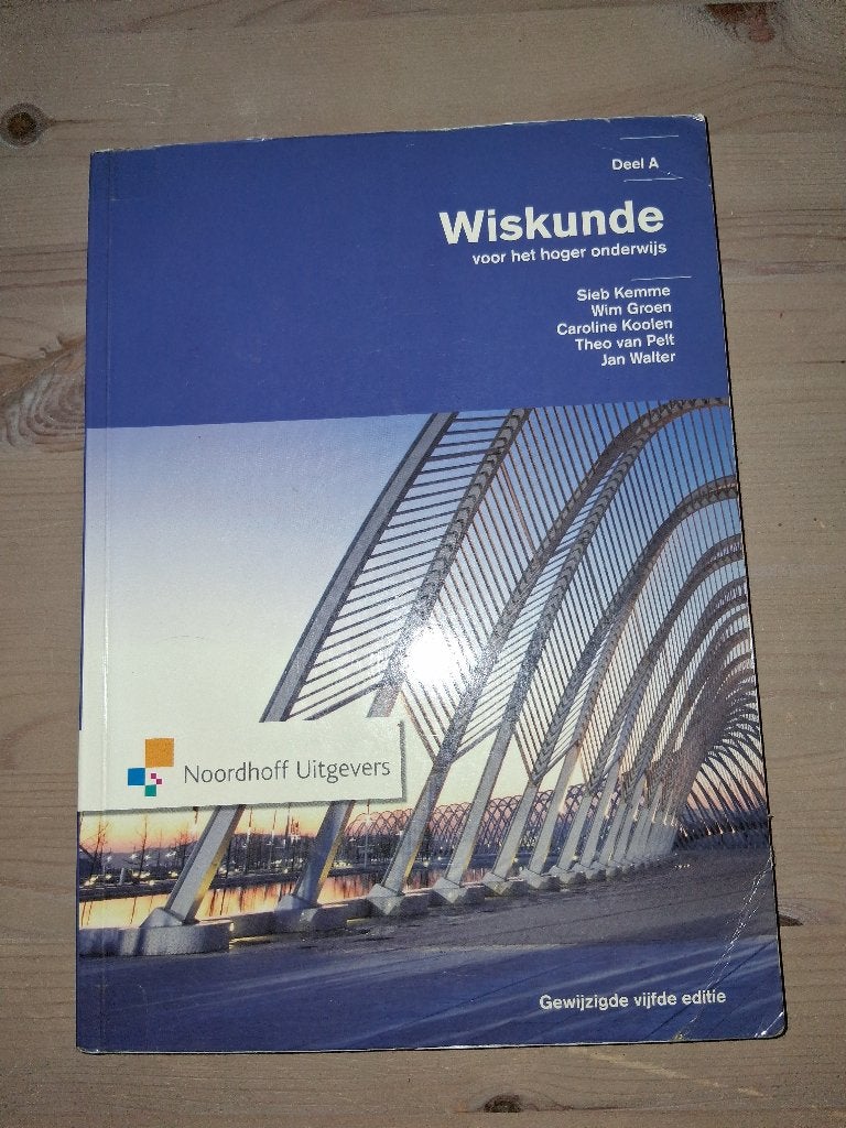 wiskunde voor het hoger onderwijs, Zo goed als nieuw, Noordhoff Uitgevers, Beta, HBO