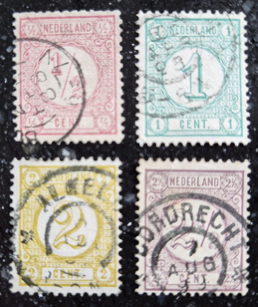 POSTZEGELS NED 1867-1894 GESTEMPELD, Verzenden, T/m 1940, Gestempeld