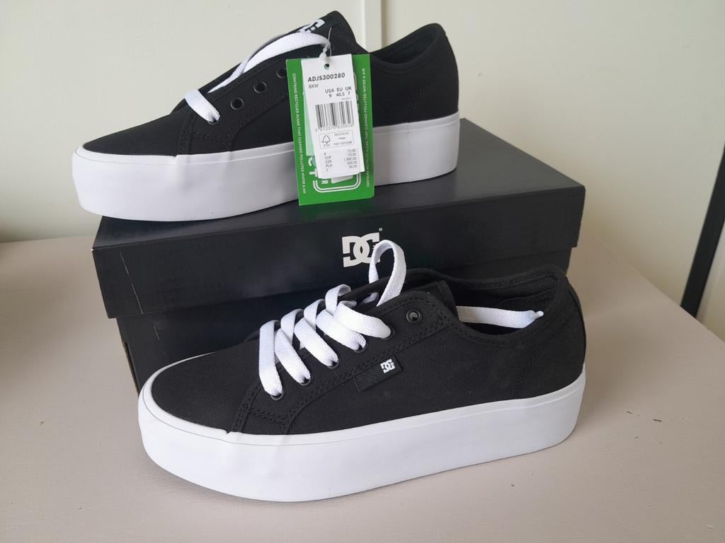 DC Manual Platform sneakers - Zwart - Maat 40.5, Zwart, Nieuw, Ophalen of Verzenden, Sneakers of Gympen