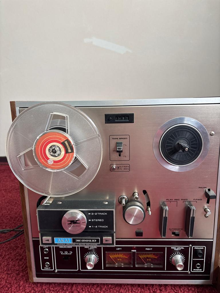 Vintage Akai X-201D Bandrecorder - Goede Staat, Ophalen, Bandrecorder, Met stofkap