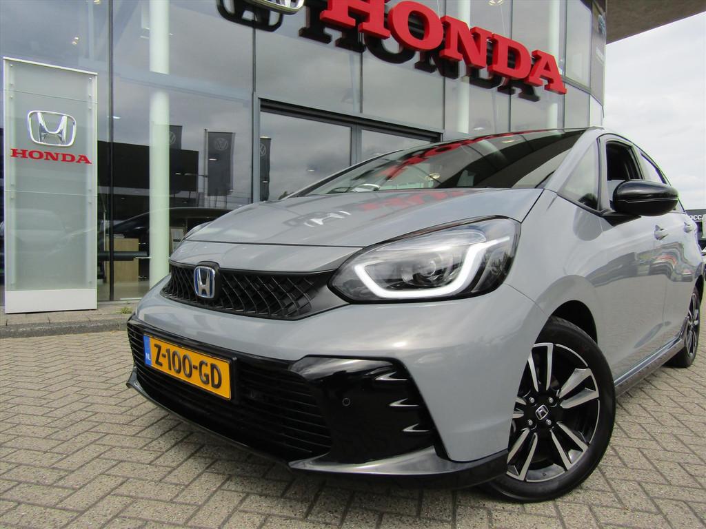 Honda Jazz 1.5 i-MMD 122pk Hybrid CVT Advance Sport, Trekhaa, 4 cilinders, Leder en Stof, Origineel Nederlands, Bedrijf