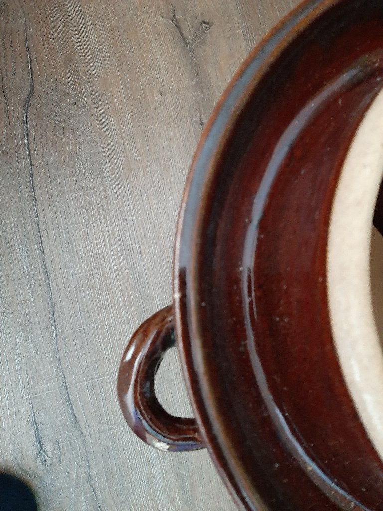 Grote fermenteerpot van keramiek, Huis en Inrichting, Ophalen, Gebruikt, Met deksel, Overige typen