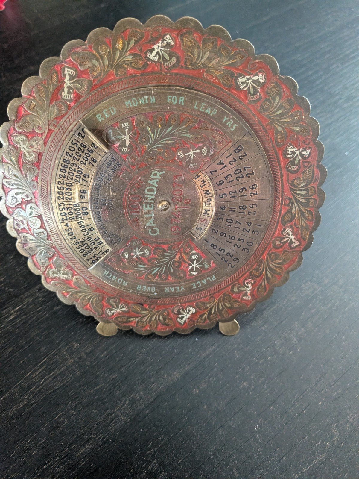 antieke kalender, Ophalen of Verzenden, Gebruikt