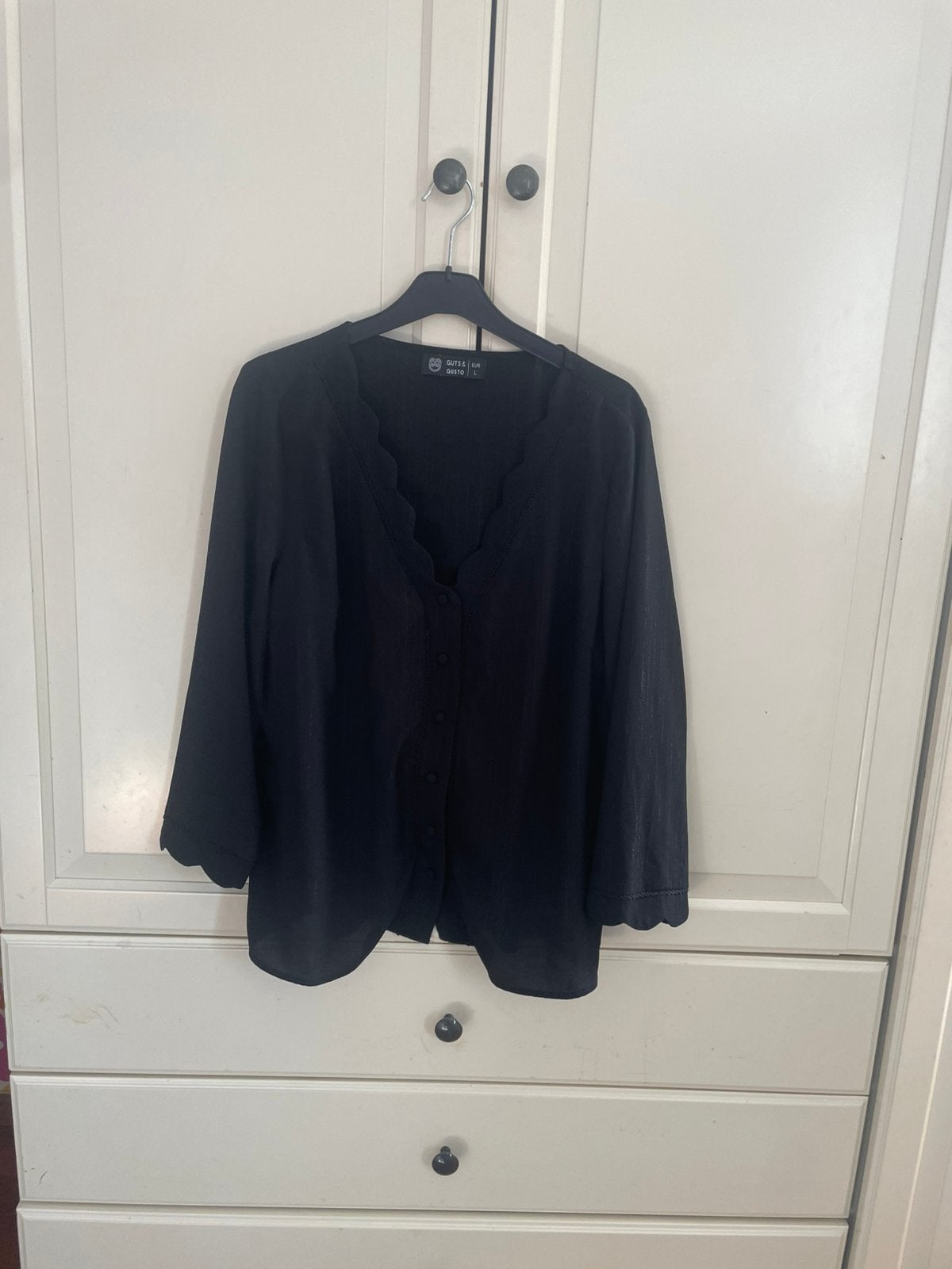 Guts& Gusto blouse L, Verzenden, Nieuw, Maat 42/44 (L), Zwart