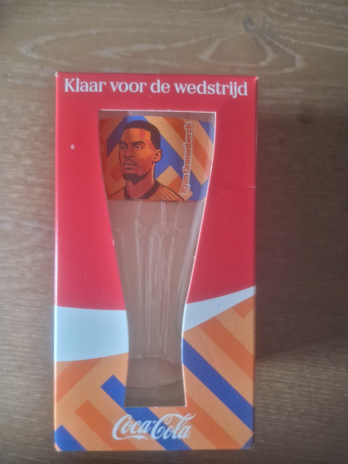 Coca-Cola glas Ryan Gravenberch - Klaar voor de wedstrijd, Ophalen of Verzenden, Nieuw