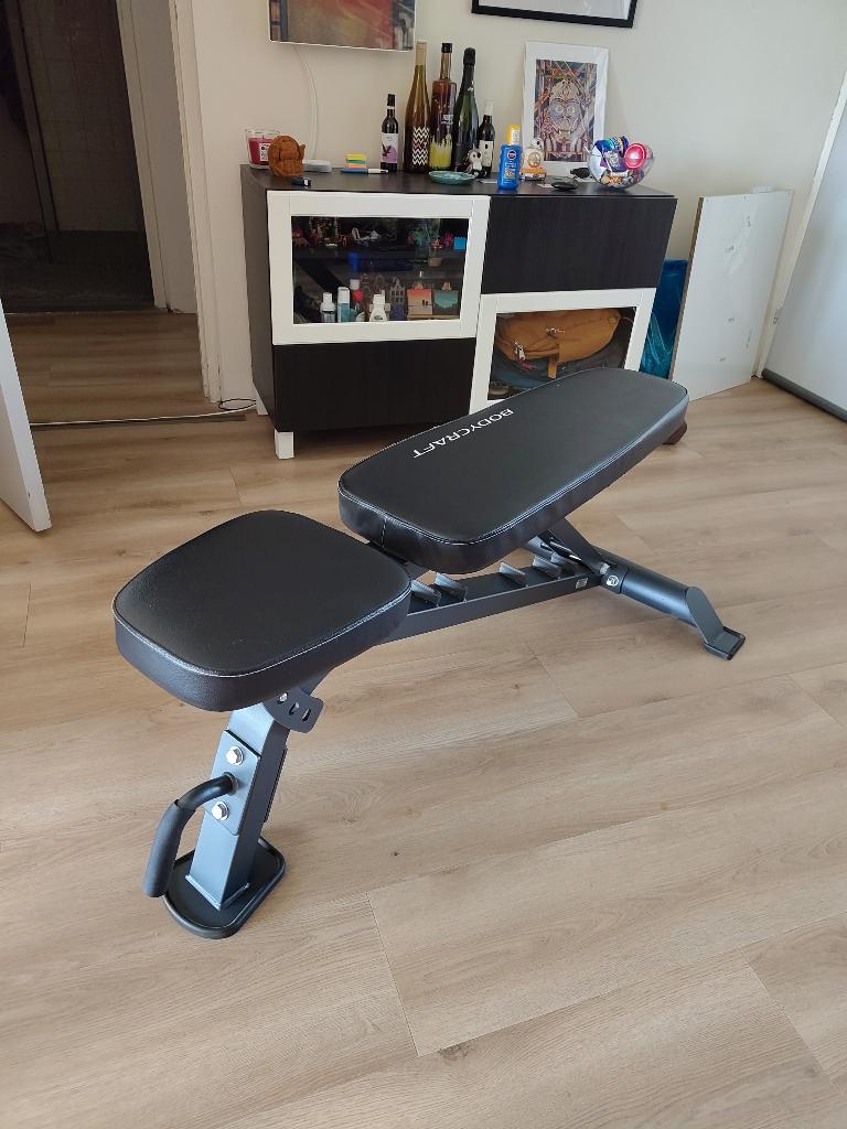 BodyCraft F605 Verstelbare Trainingsbank, Ophalen, Benen, Krachtstation, Zo goed als nieuw