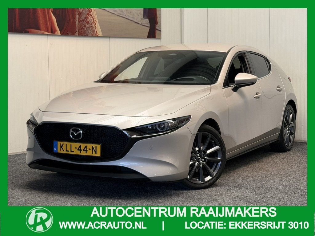 Mazda 3 2.0 e-SKYACTIV-G M HYBRID 122 EXCLUSIVE-LINE NAVIGAT, Auto's, Mazda, Bedrijf, Te koop, 360° camera, ABS, Achteruitrijcamera