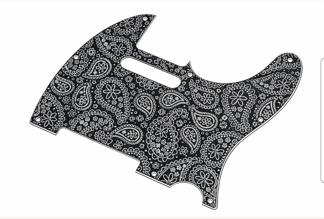Black Paisley pickguard-sticker (40 x 40 cm.), Ophalen of Verzenden, Elektrische gitaar