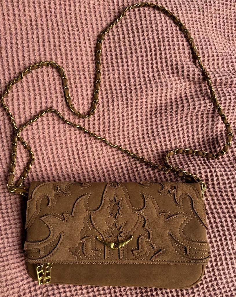 Zadig & Voltaire western rock clutch tas, Ophalen of Verzenden, Zo goed als nieuw