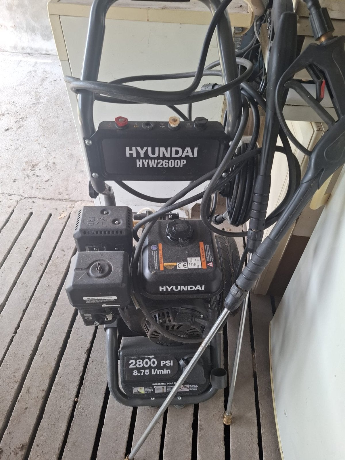 Hyundai HYW2600P Hogedrukreiniger - Benzine, 2800 PSI, Ophalen, Gebruikt, Benzine