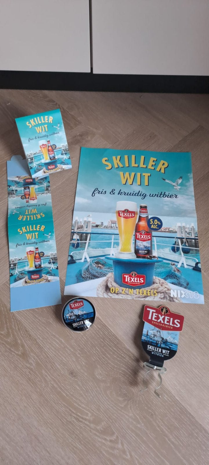 Texels Bier Skiller Wit accessoires., Ophalen of Verzenden, Nieuw
