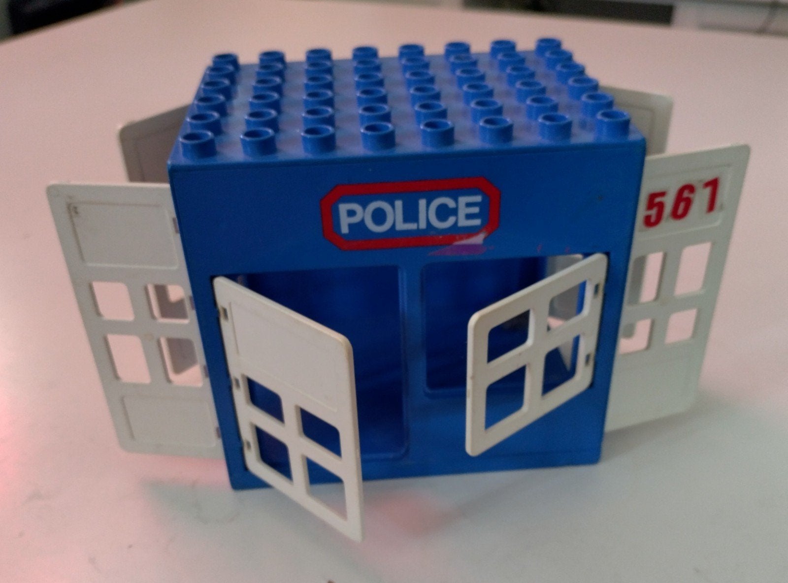 Vintage LEGO Duplo Politiebureau Blok, Ophalen of Verzenden, Gebruikt, Overige merken