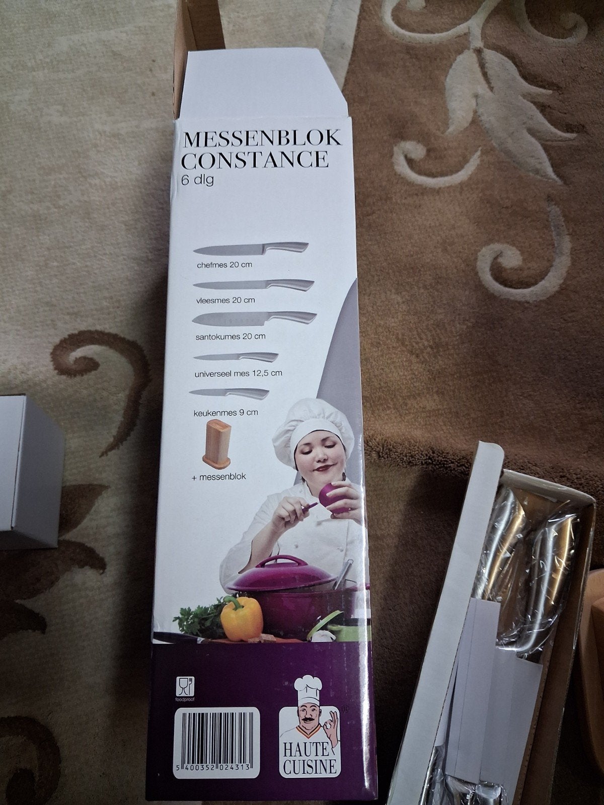messenset 6 delig, Ophalen of Verzenden, Nieuw, Rvs of Chroom, Bestekset