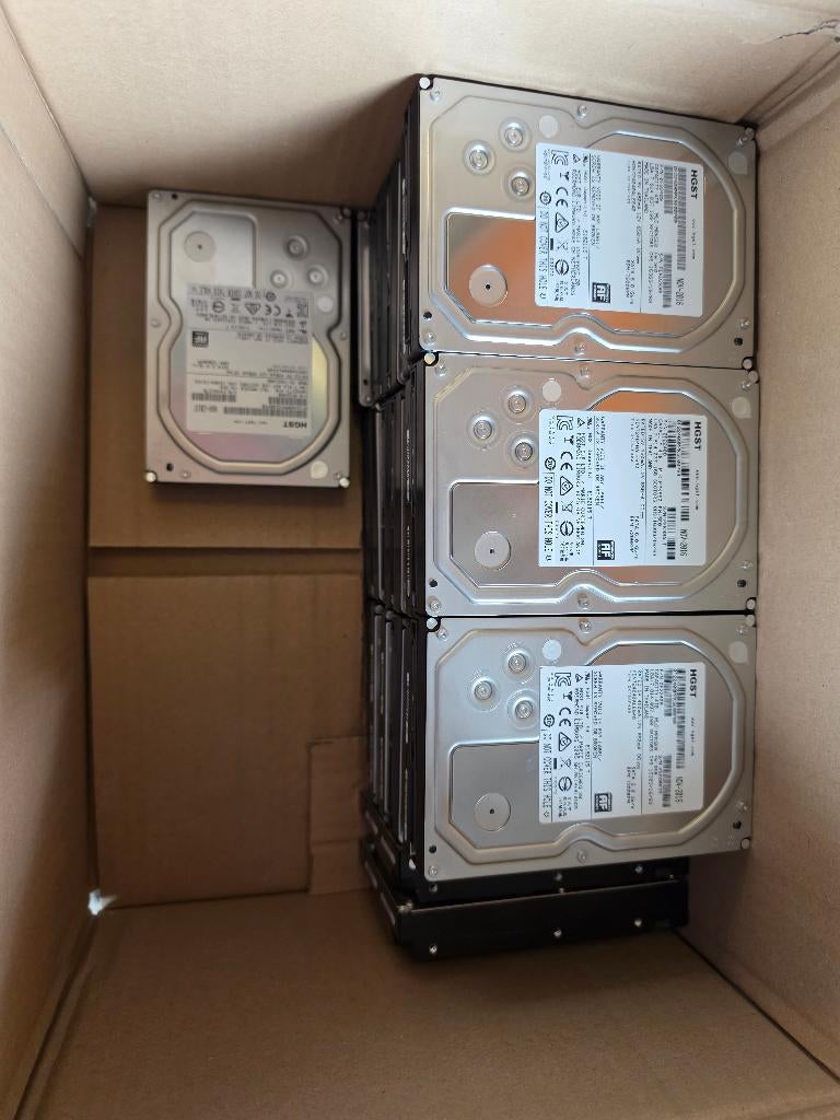 Partij 15x | HGST | 4TB HDD | 3.5 inch | 7200 RPM | Garantie, Computers en Software, Harde schijven, Intern, Ophalen of Verzenden