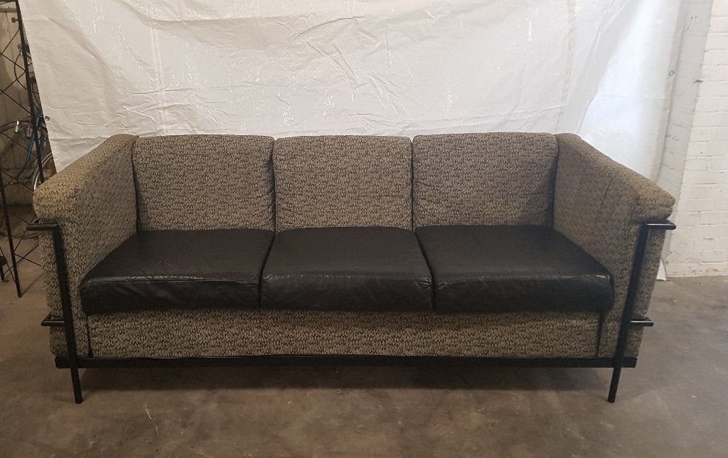 Bank Le Corbusier LC-3 Replica, Ophalen, Gebruikt, Leer, 150 tot 200 cm