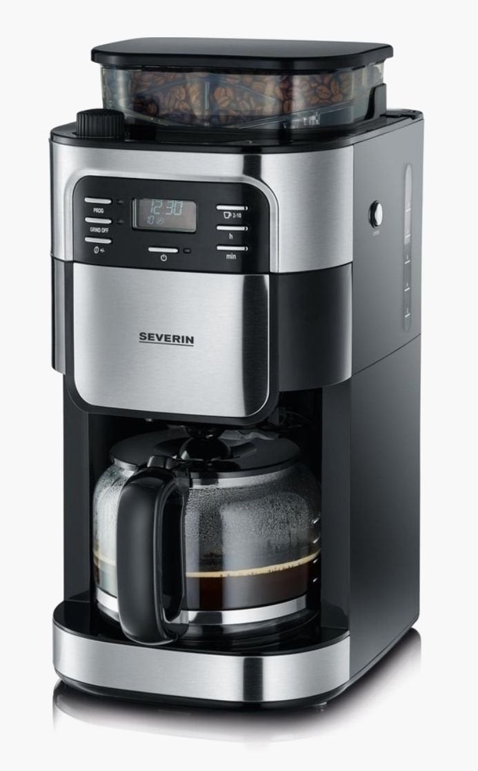 Severin KA 4810 Filter Koffiezetapparaat met bonenmaler, Ophalen, 10 kopjes of meer, Koffiemachine, Koffiebonen