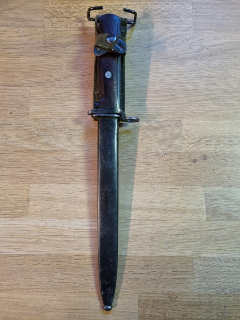 Noorse M1956 bajonet, Verzamelen, Militaria | Algemeen, Ophalen of Verzenden, Landmacht, Mes of Dolk
