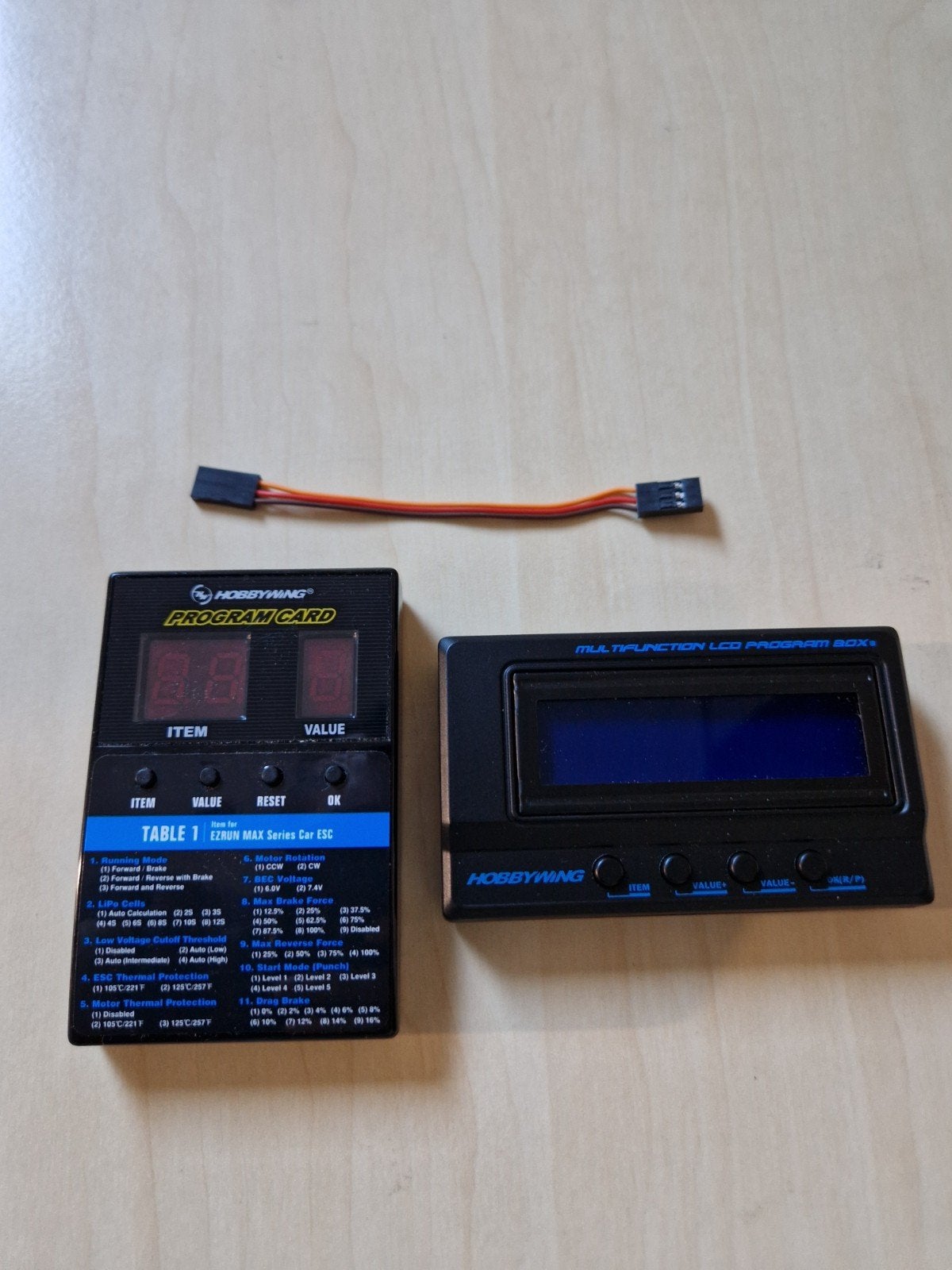 Hobbywing led + lcd programmeer kaart/box, Ophalen of Verzenden, Gebruikt