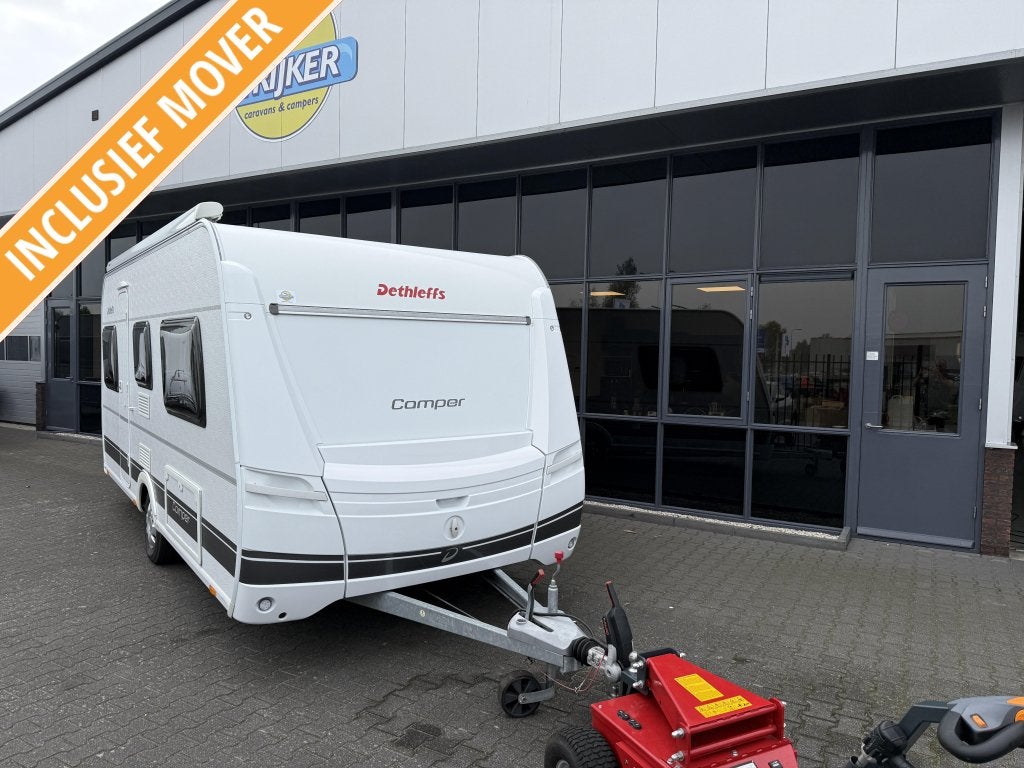 Dethleffs Camper 470ER Aparte beddden 210cm Rondzit Topstaat, Caravans en Kamperen, Bedrijf, Luifel, Tot en met 4, 1000 - 1250 kg