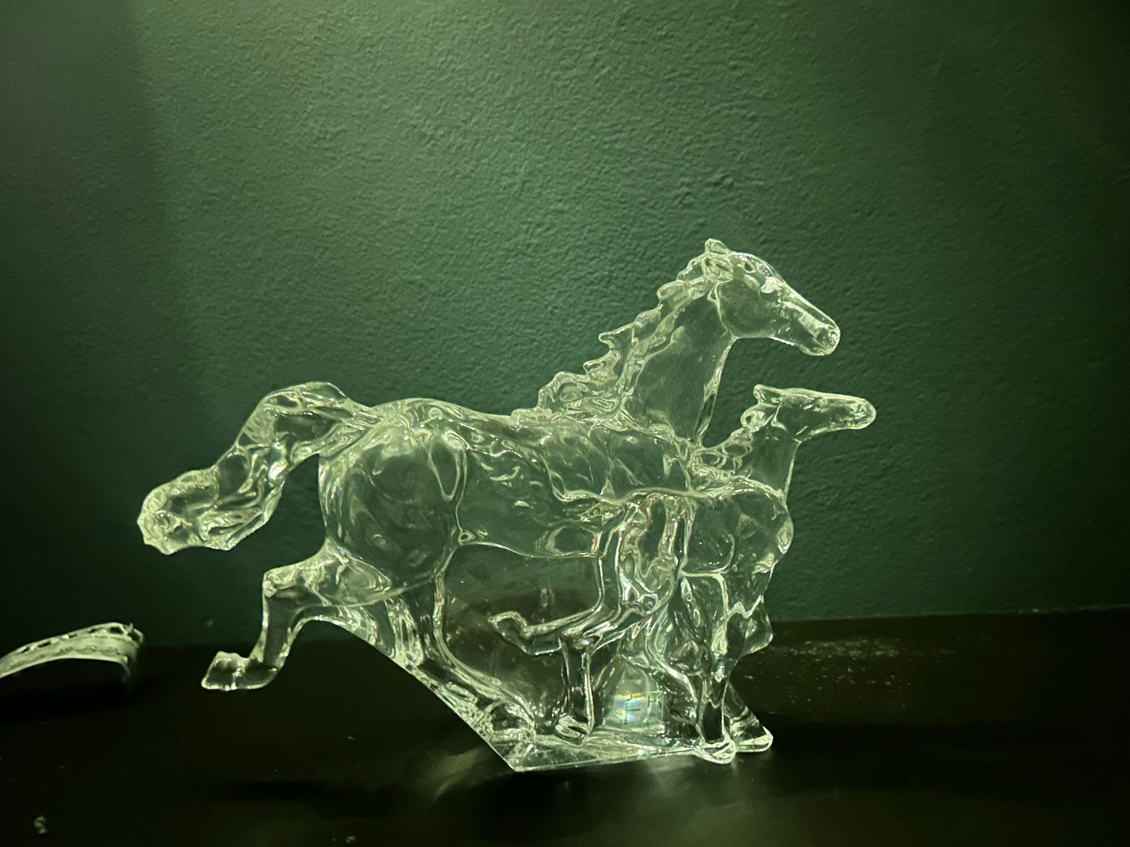 Mooi glazen paardenbeeld - Decoratief object, Antiek en Kunst, Antiek | Glas en Kristal, Ophalen of Verzenden