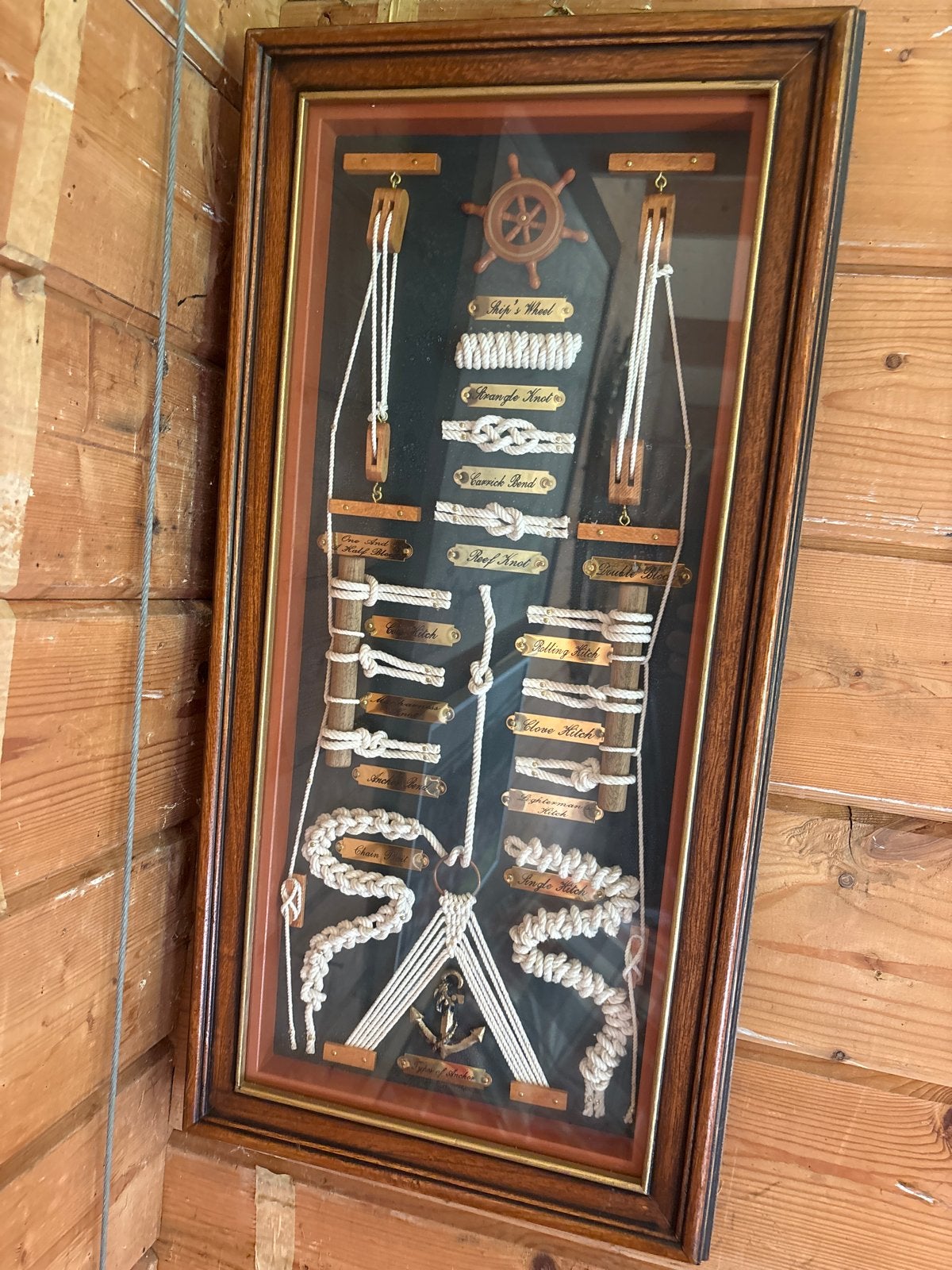 Ingelijste Maritieme Knopen Collectie - Decoratief, Ophalen of Verzenden, Gebruikt