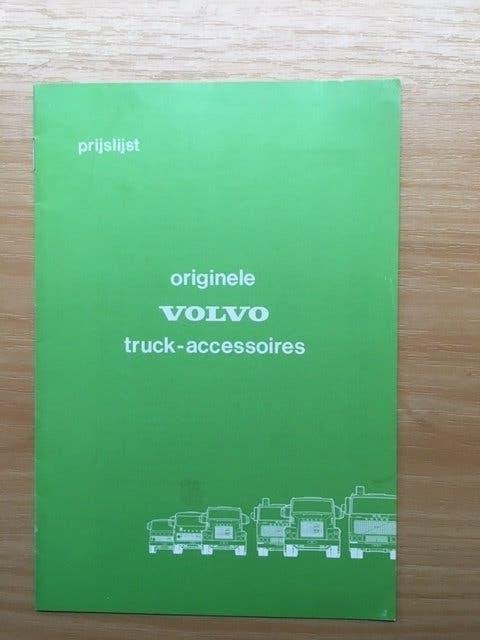 Prijslijst  Volvo  Originele  Truck    Accessoires   1978 NL, Ophalen of Verzenden, Zo goed als nieuw, Volvo