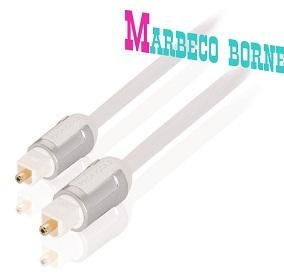 Digitale Audiokabel TosLink Male - TosLink Male 2.00 m Wit