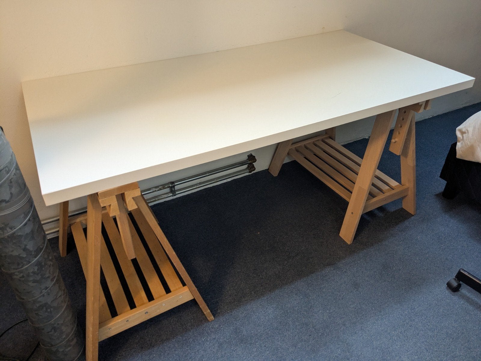GRATIS tafelblad wit 150 x 75 cm, Ophalen, Gebruikt, 100 tot 150 cm, 50 tot 100 cm