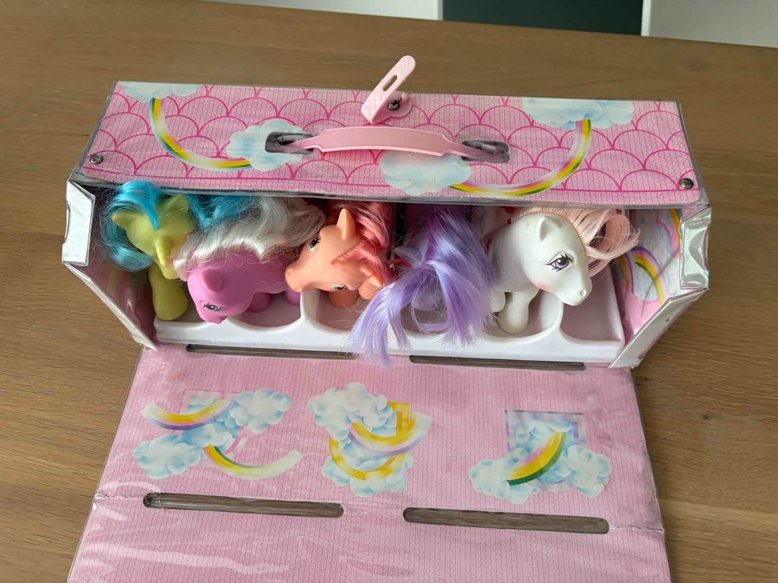 Vintage My Little Pony jaren '80 met draagkoffer, Ophalen of Verzenden, Gebruikt