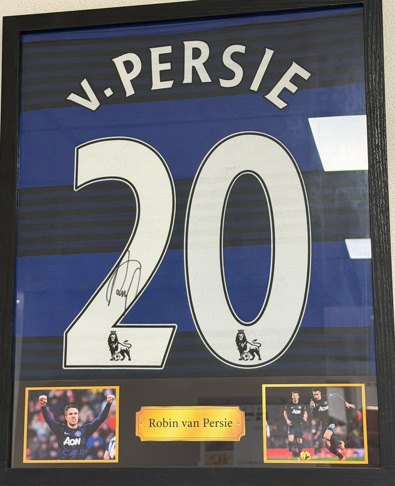 Robin van Persie Gesigneerd Manchester United shirt 2012/13, Ophalen, Zo goed als nieuw, Buitenlandse clubs, Shirt