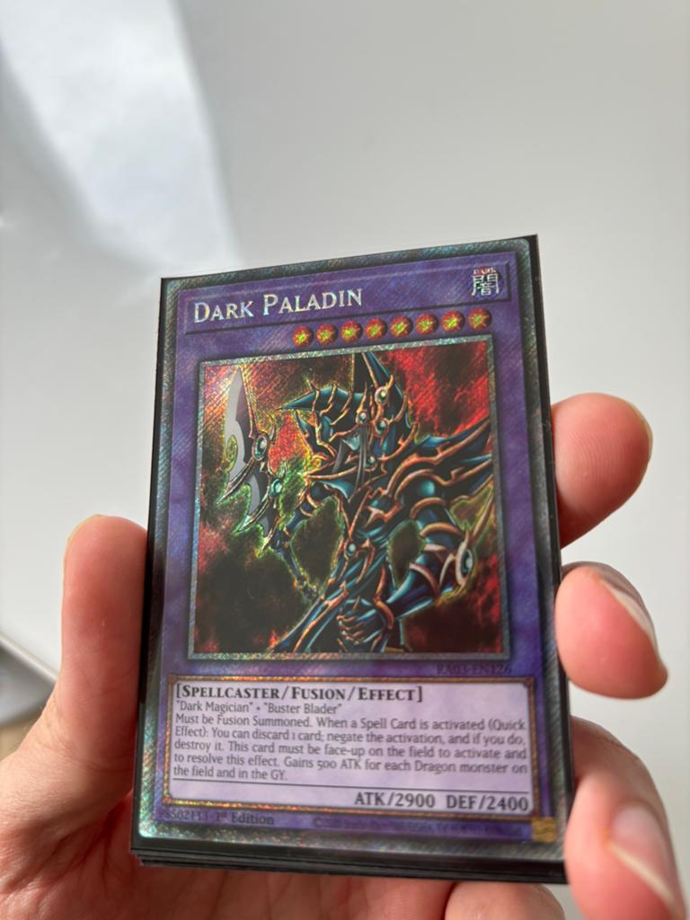 Yu-Gi-Oh! Dark Paladin - Zeldzame Foil Kaart, Ophalen of Verzenden, Zo goed als nieuw, Losse kaart, Foil