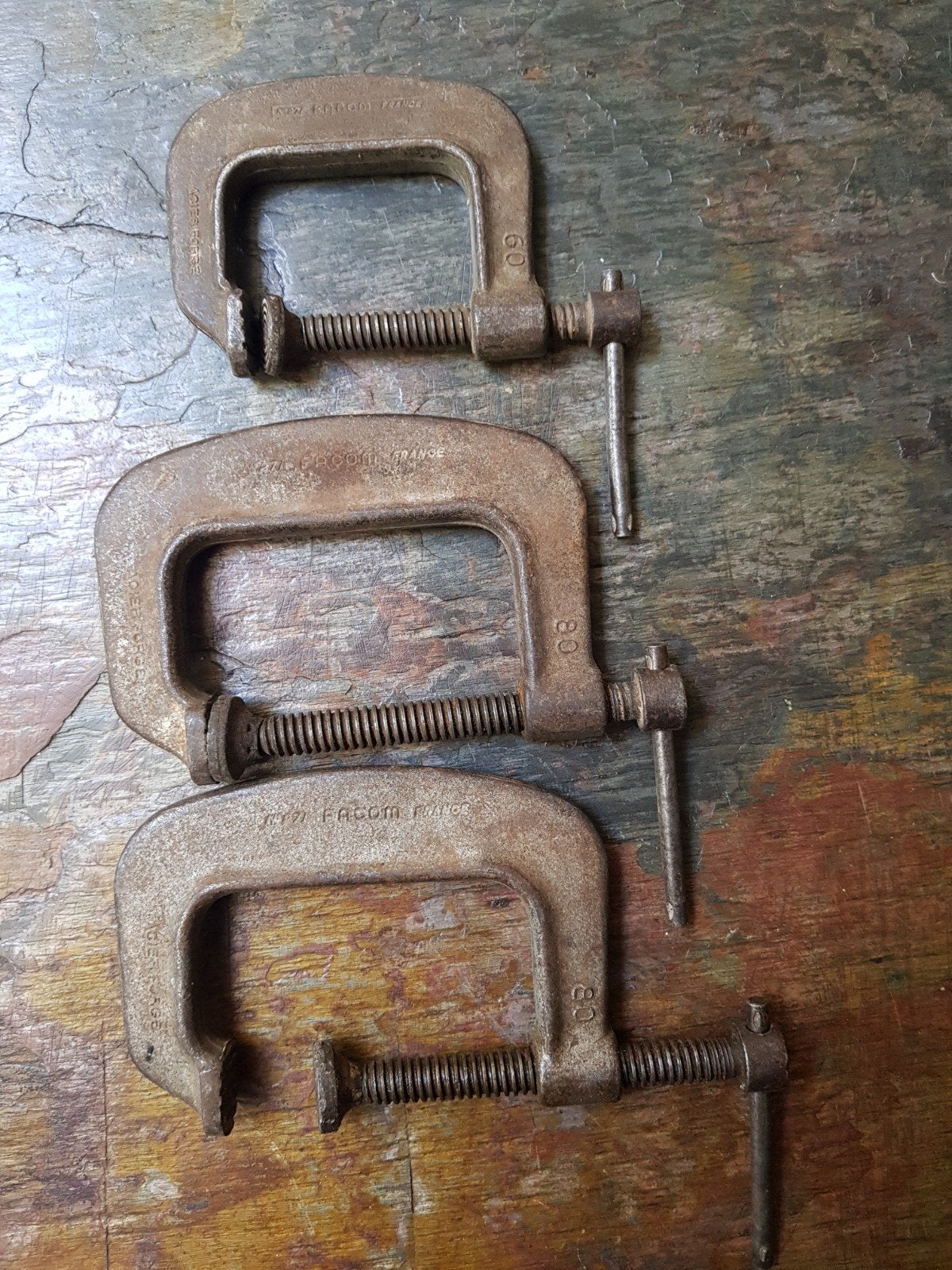 3x Facom klemmen, Ophalen