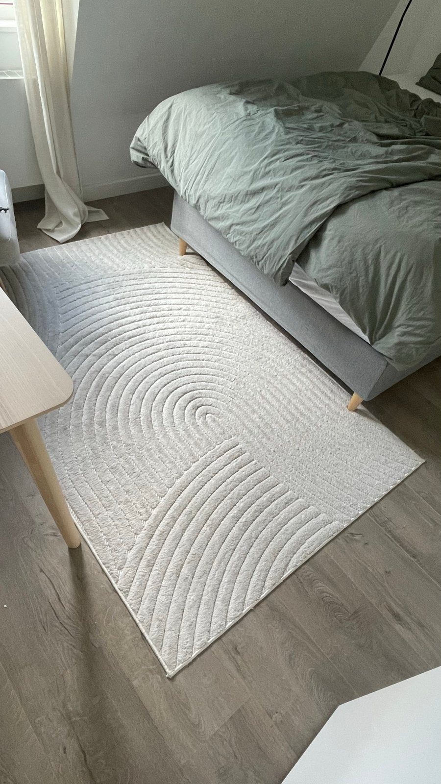 JYSK SANDFIOL Vloerkleed 130x193 crème, Ophalen, 100 tot 150 cm, Zo goed als nieuw, Crème