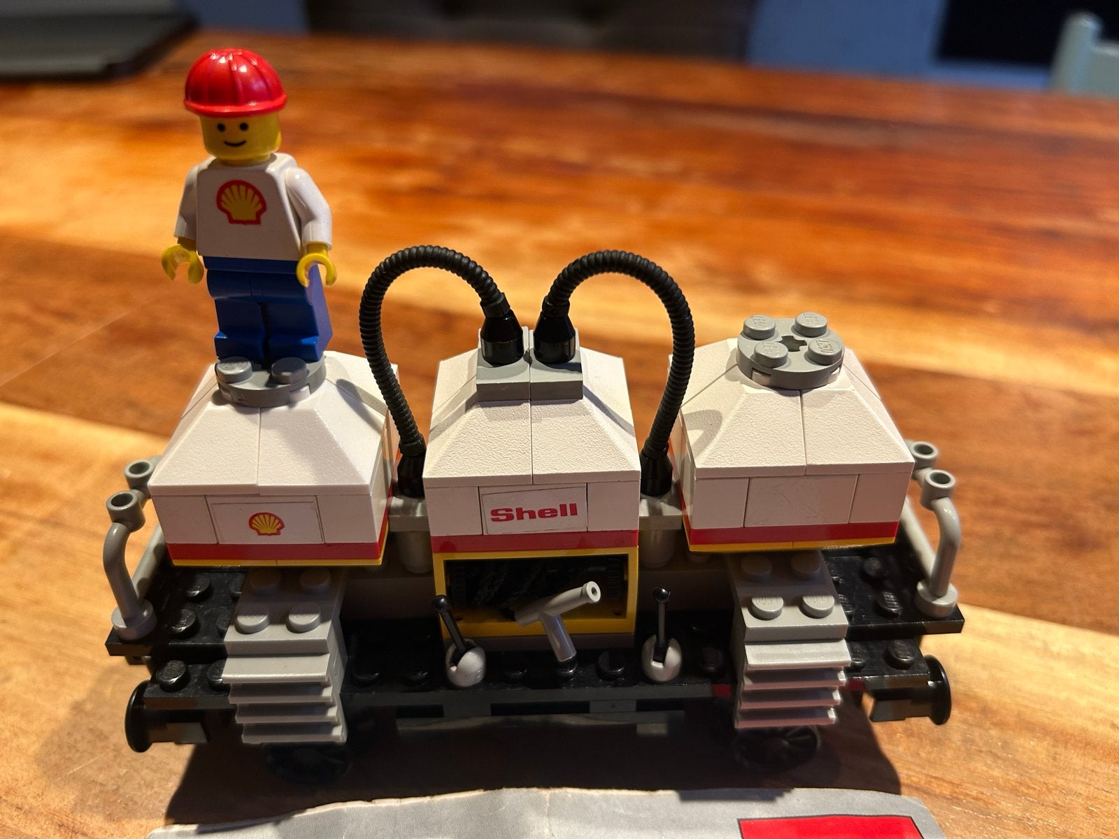 Lego 7813 Shell treinwagon - compleet met instructies, Ophalen of Verzenden, Zo goed als nieuw, Overige merken