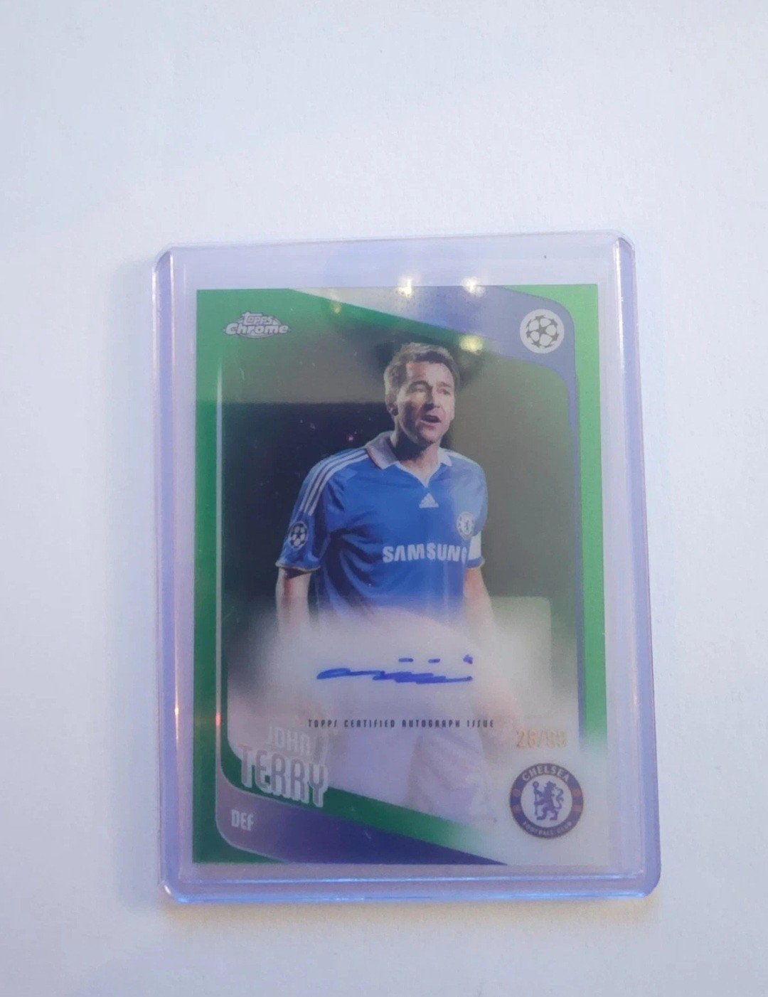 Topps chrome - autograph card John Terry 2025/26, Ophalen of Verzenden, Nieuw, Plaatje