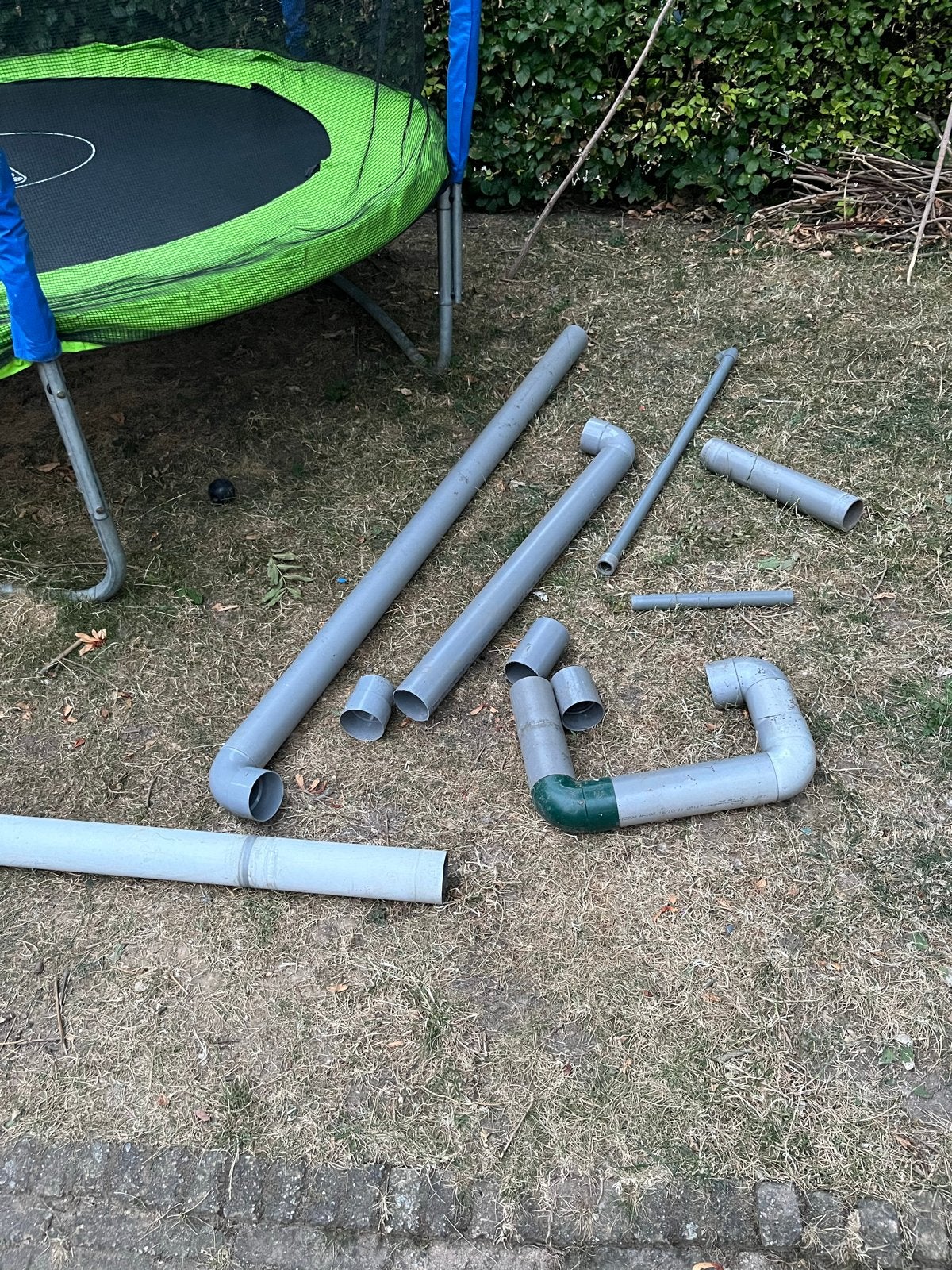 Gratis PVC regenpijp, koppelstukken en verloopstukken, Ophalen, Afvoer, Gebruikt, Pvc
