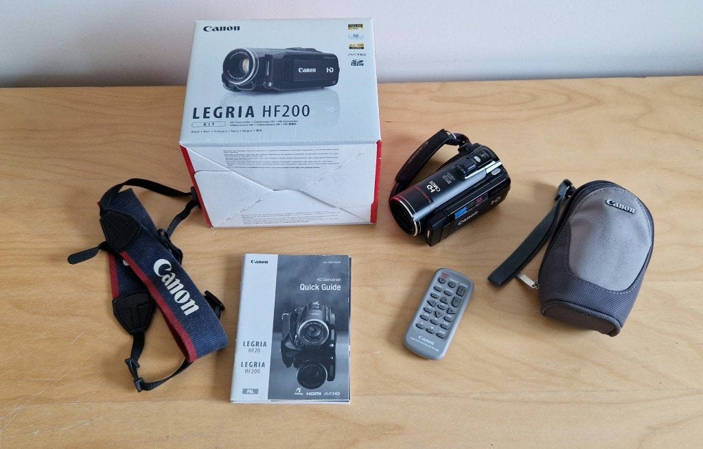 Canon HD camcorder LEGRIA HF200, Full HD, Canon, 20x of meer, Ophalen of Verzenden