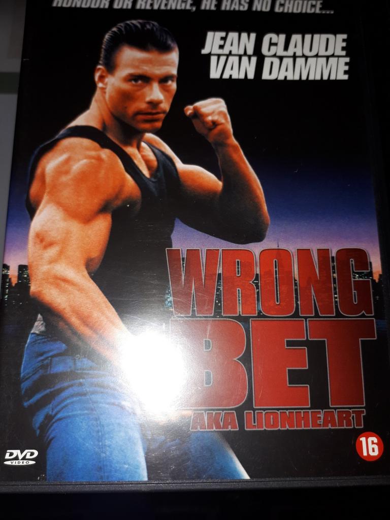 Jean Claude van Damme  wrong bet aka lionheart 2 Euro didam, Vanaf 16 jaar, Ophalen of Verzenden, Zo goed als nieuw