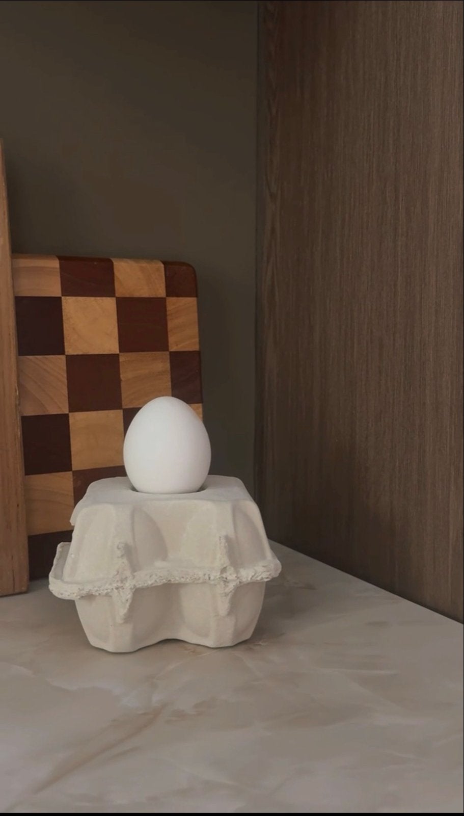 EggboxLAMP: Unieke Eierdoos Lamp van Cement, Ophalen, Wit, Overige merken, Nieuw