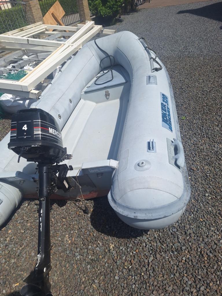 Joker Boat 300 rubberboot met Mercury 4pk buitenboordmotor, Ophalen of Verzenden, Jokerboat, Overige materialen, Gebruikt