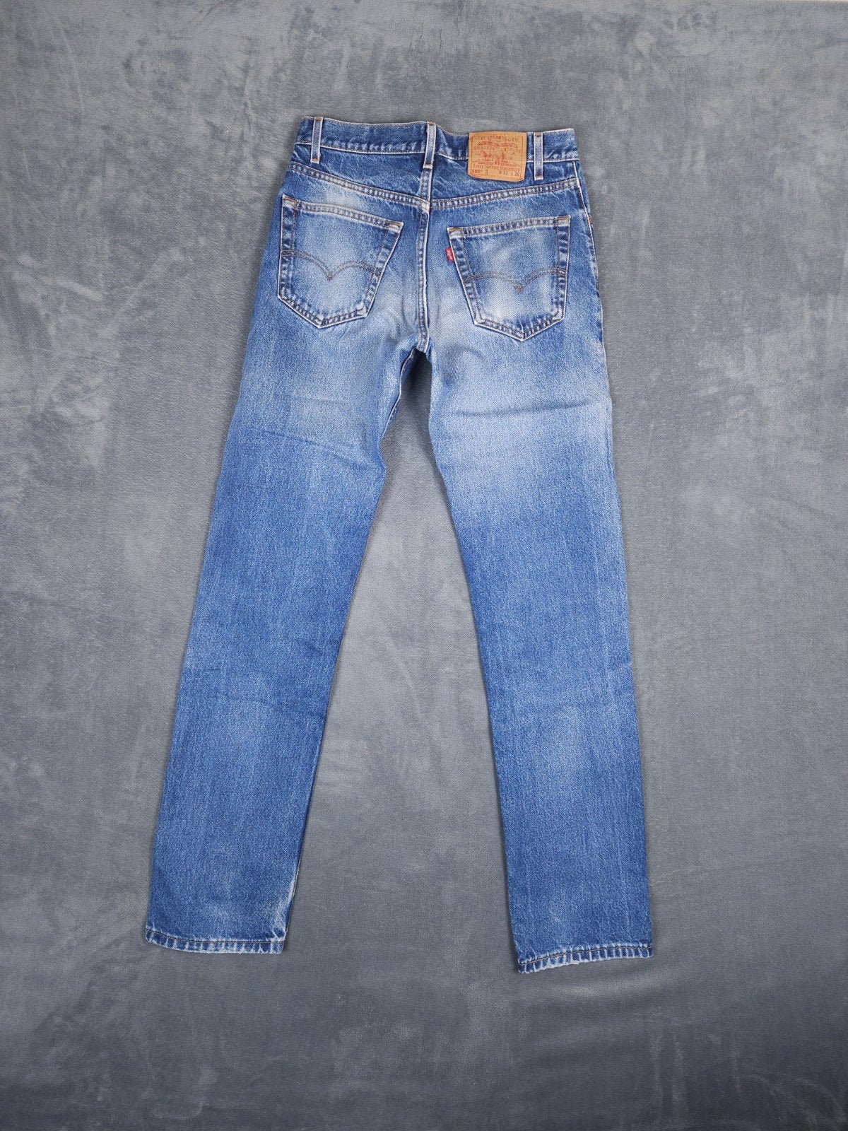 Levi S 505 Regular Straight W32 L36 Made In Usa Blauw Denim, Levi's, Blauw, ., W32 (confectie 46) of kleiner