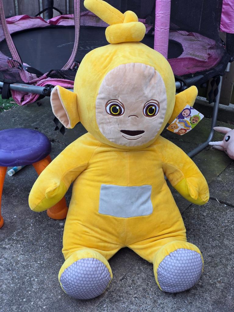 Grote Gele Teletubbie Knuffel - Laa-Laa, Ophalen, Overige merken, Overige typen, Groot (groter dan 80 cm)