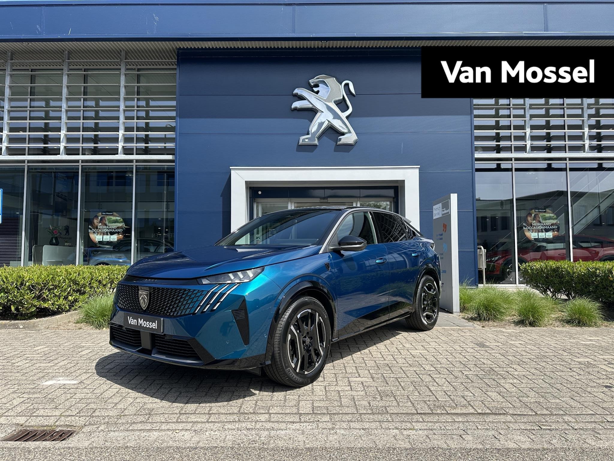 Peugeot e-3008 GT 73 kWh / Camera Voor & Achter / 360° Came, Auto's, 1250 kg, 213 pk, Blauw, Origineel Nederlands