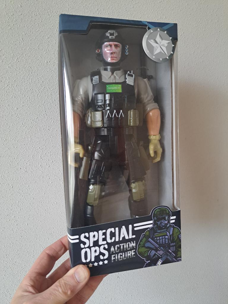 Special ops action figure actiefiguur soldaat doos 32x15x6cm, Ophalen of Verzenden, Nieuw